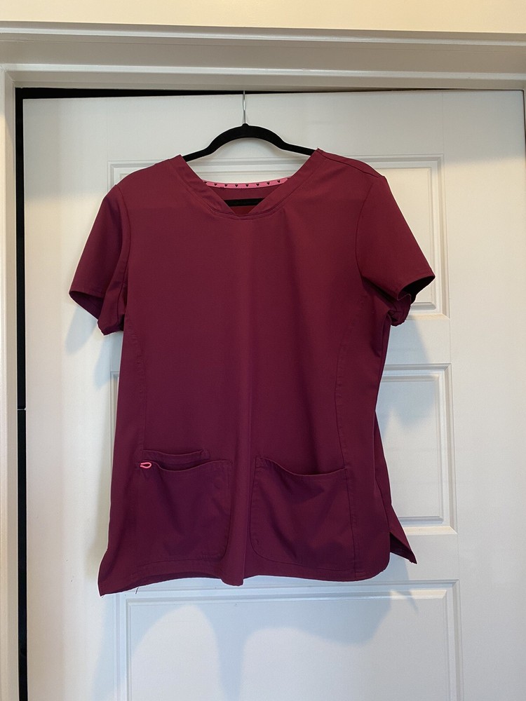 Wine scrub sets women stretch