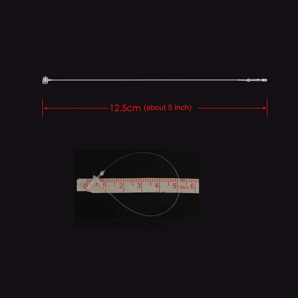 2000 Pcs 5 Inch Plastic Fastener Hang Tag Clear Snap Lock Pin Security Loop