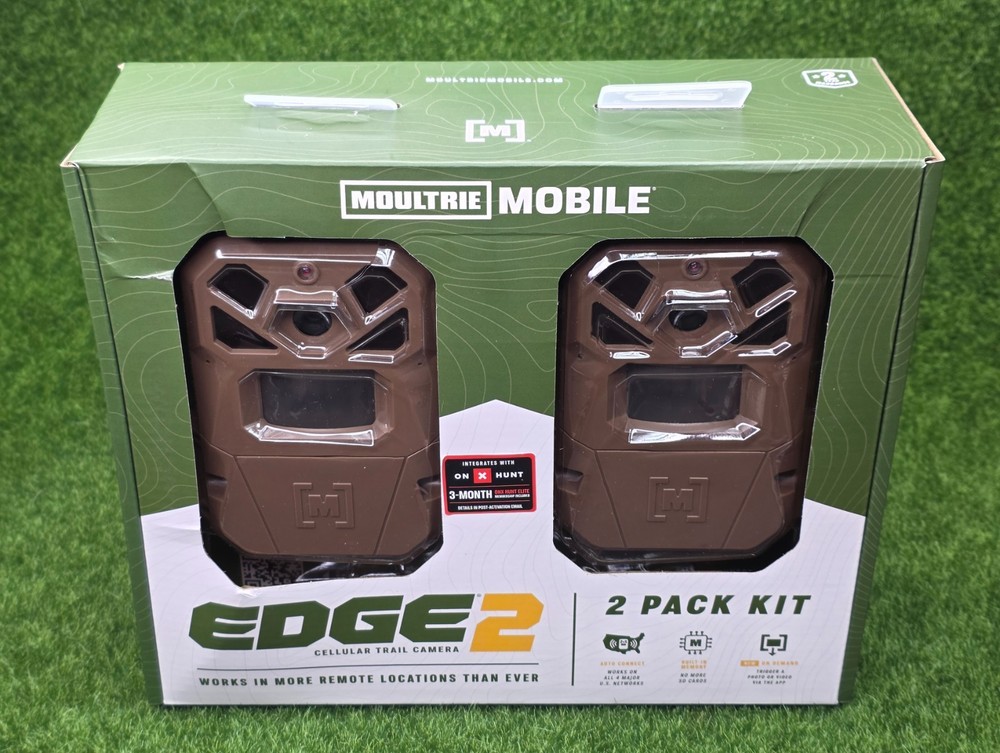 Moultrie Mobile Edge 2 Cellular Built-in Memory Trail Camera, 2-Pack - MMC-14124