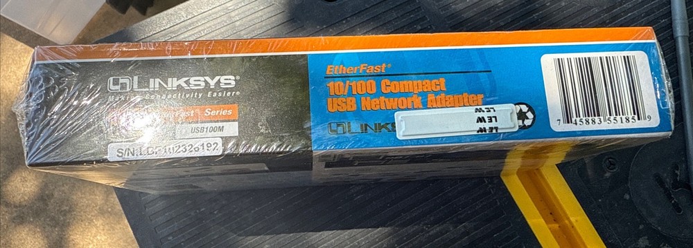 Linksys Cisco Model USB100M Compact USB 1.0 Network Adapter 10/100