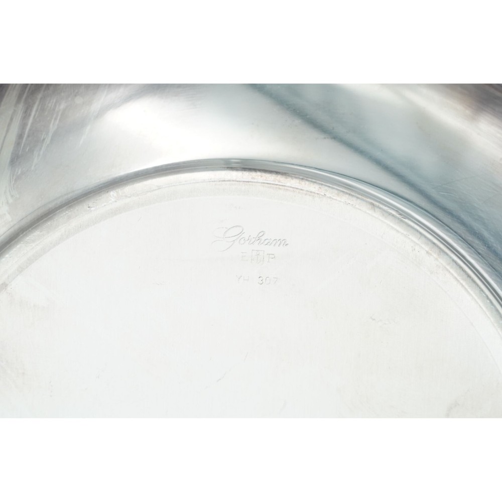 Gorham YH307 Silver-Plated Round Covered Casserole with Glass