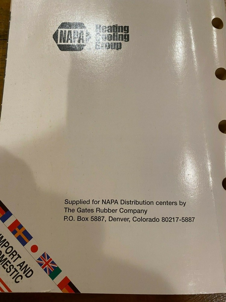 1999 NAPA Jobber Catalog