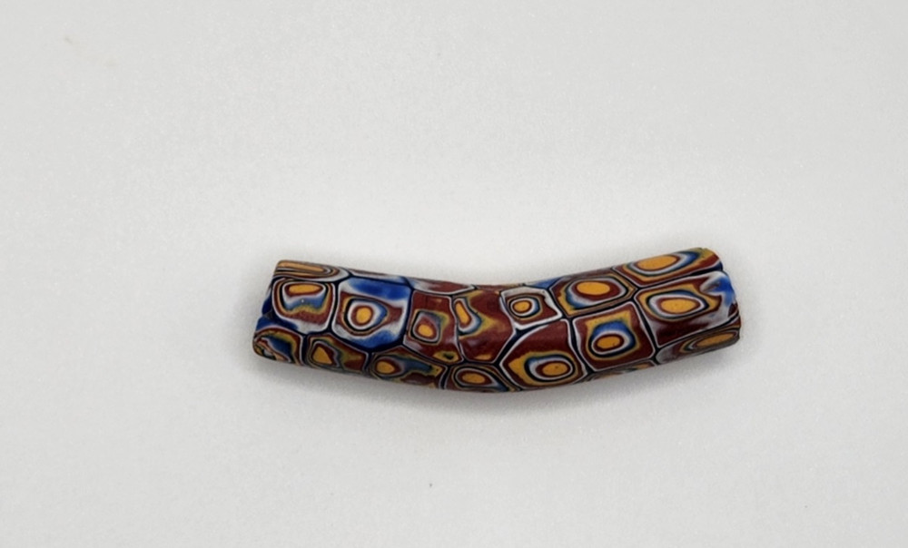 African Trade Bead Elbow Millefiori