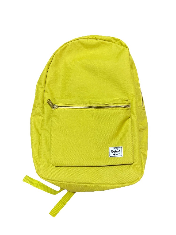 Herschel Bright Chartreuse Canvas Backpack With Front Pocket