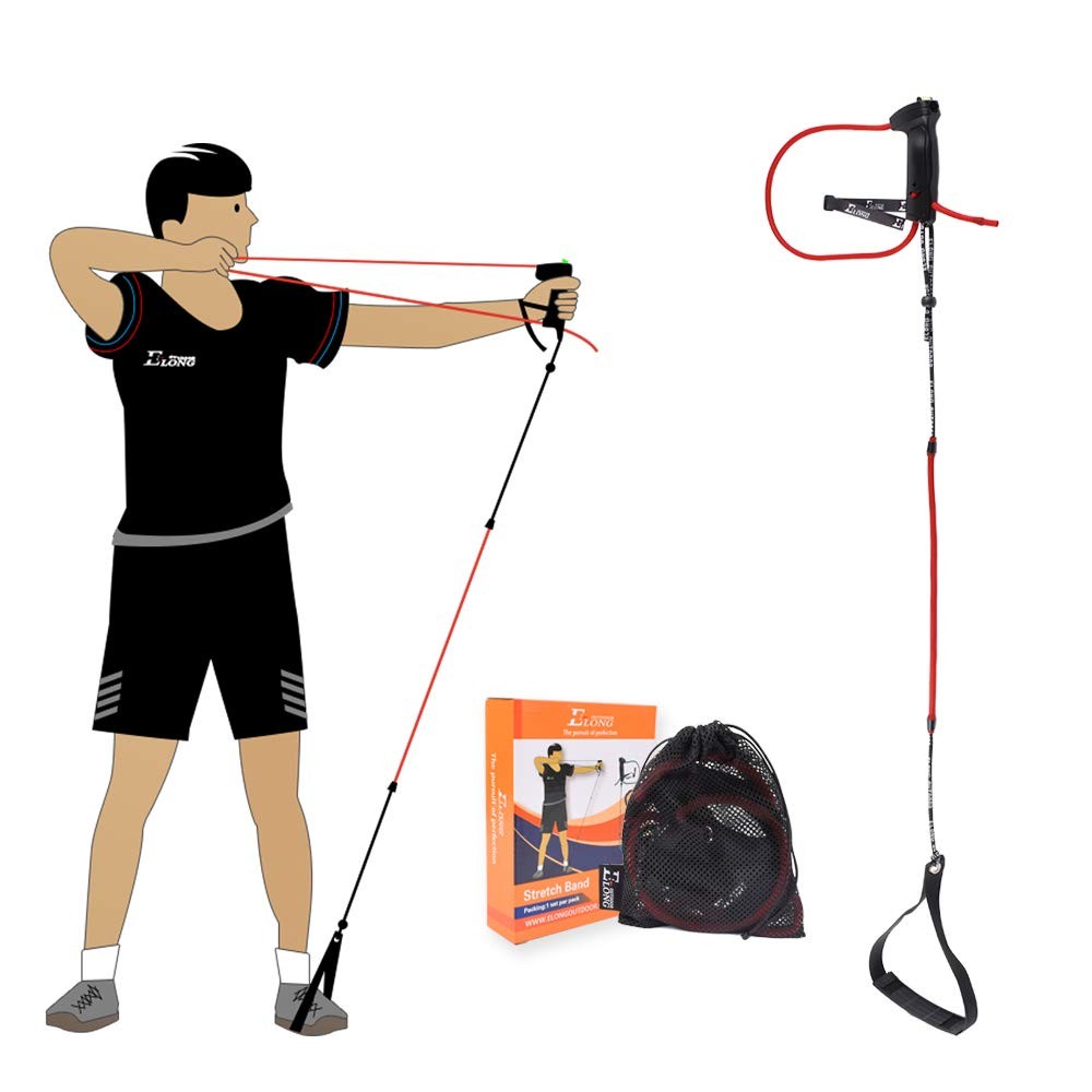 Archery Bow Trainer Draw Training Aid Device Strength Stretch Band Exerciser ...