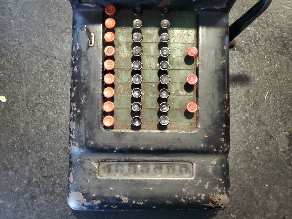 Antique Burroughs counting Machine