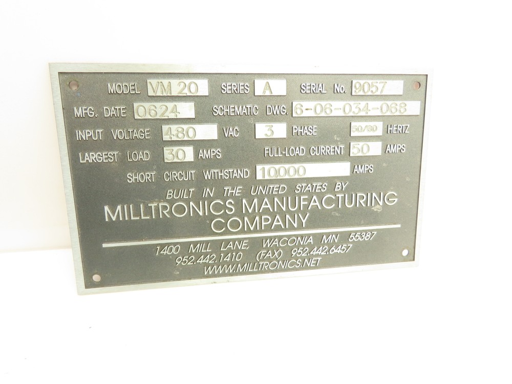 Milltronics VM20 A CNC Machine Spindle Assembly