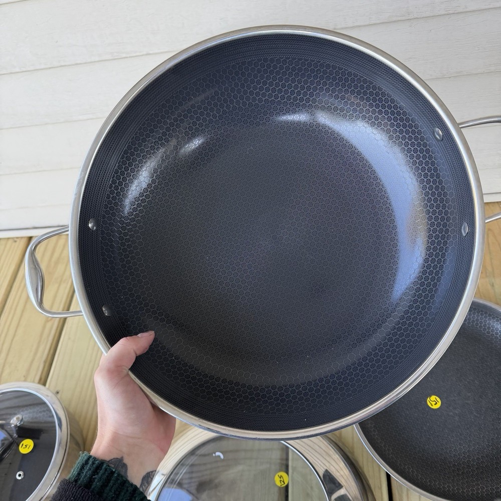 Hexclad Hybrid Cookware 10 Piece Set Preowned Great Condition