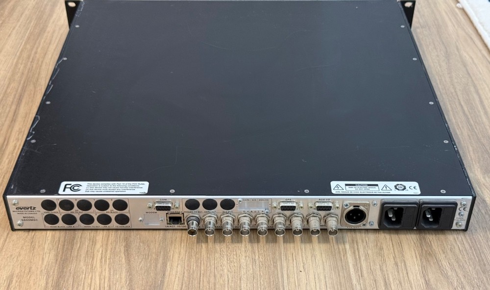 Evertz 5600MSC Master Clock/SPG Broadcast Quality Master Sync & Clock Generator