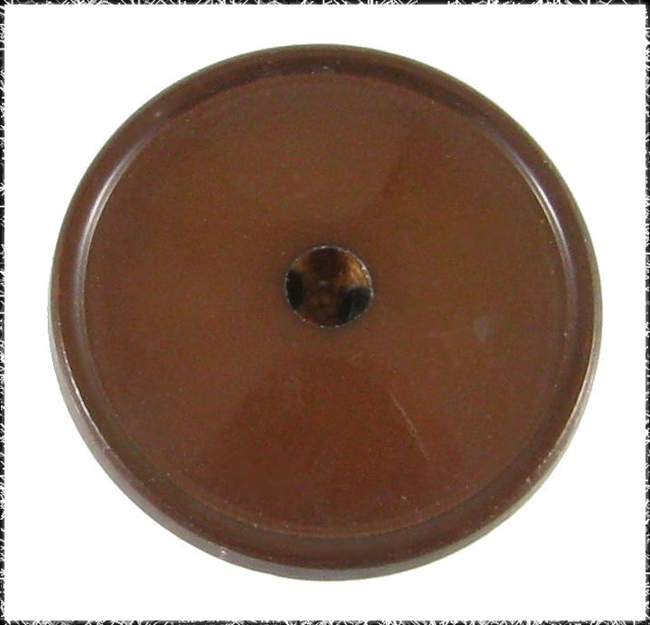 Vintage Brown Casein Whistle Button (NOT VI)