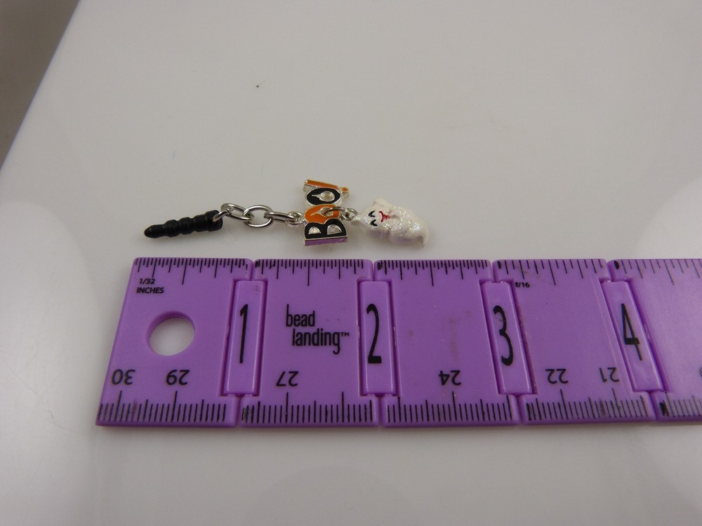 Boo Ghost Ghostly plug cell phone or Ipad charm ear cap dust plug