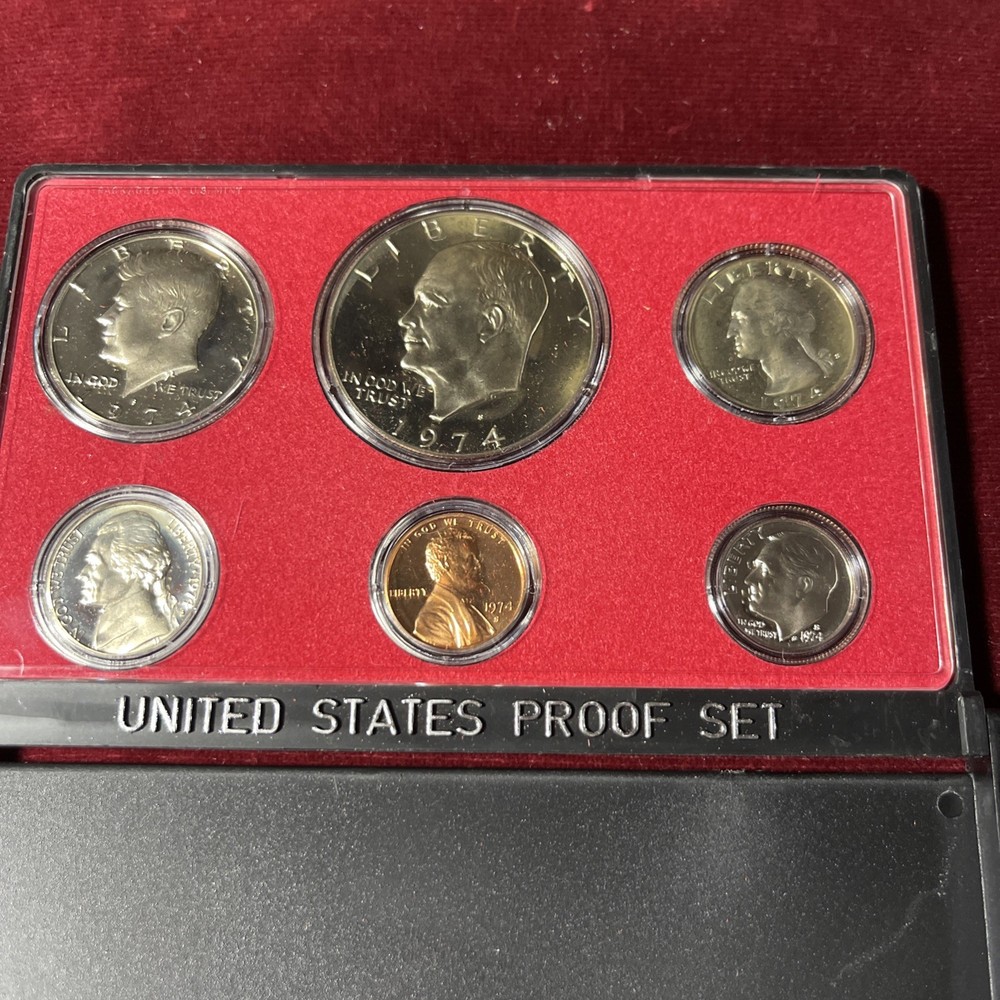 1974 S PROOF Set in Original Box US Mint (6 Coin Set)
