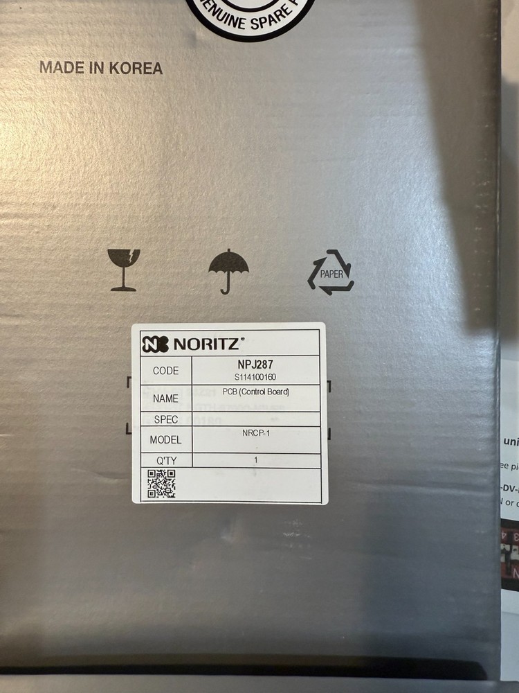 Noritz tankless water heater parts 2 of EACH part prefer to sell together - NEW