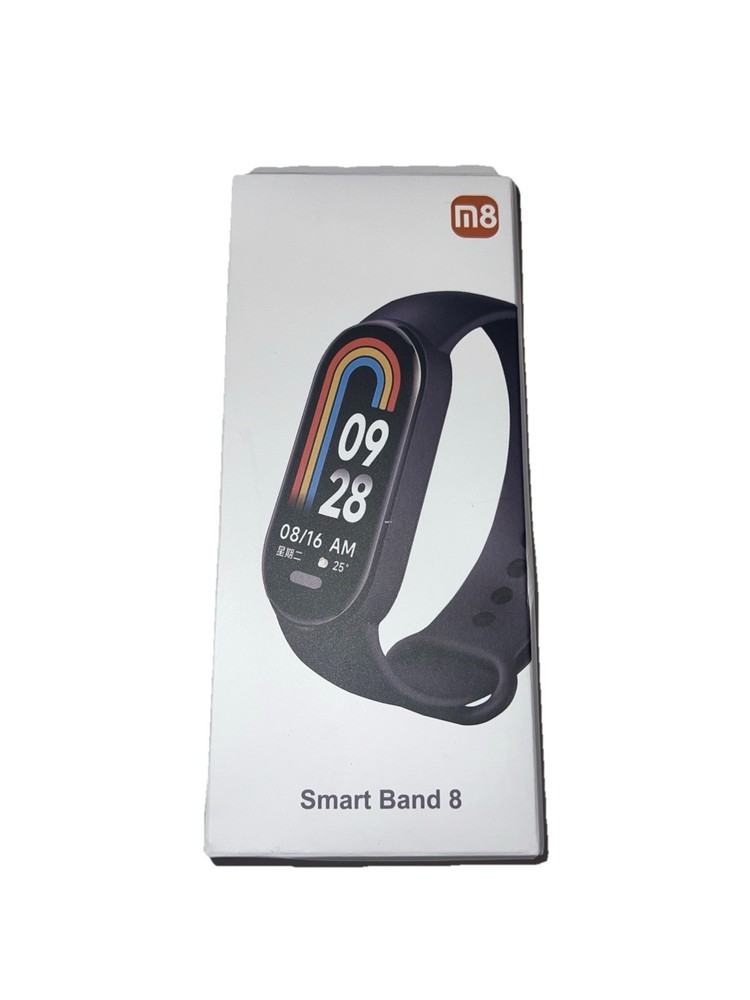 MI 8 Smart Band With Black & Pink Bands USB Charger