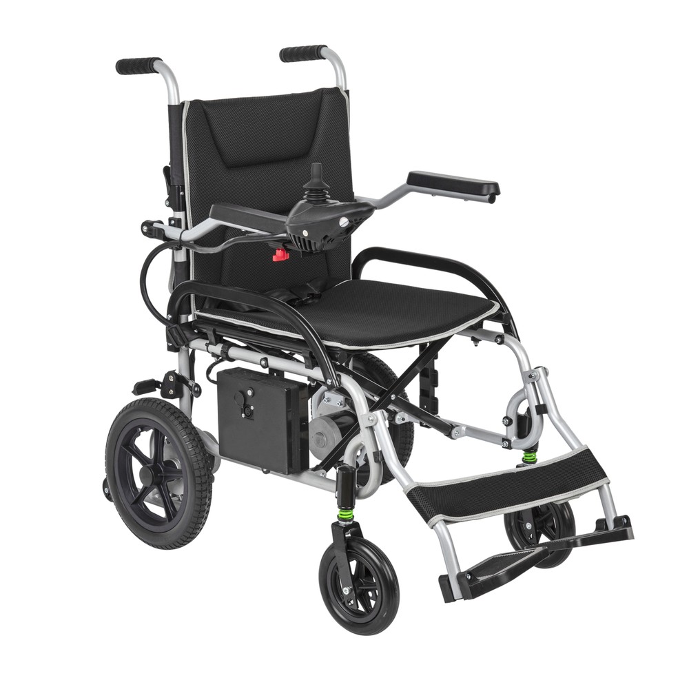 Lightweight 37.5 lbs Foldable Electric Wheelchairs Max 265lbs, 25 Miles Range