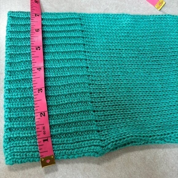 RD Style Teal Knit Crewneck Pullover Sweater Relaxed Boxy Fit NWT Size M