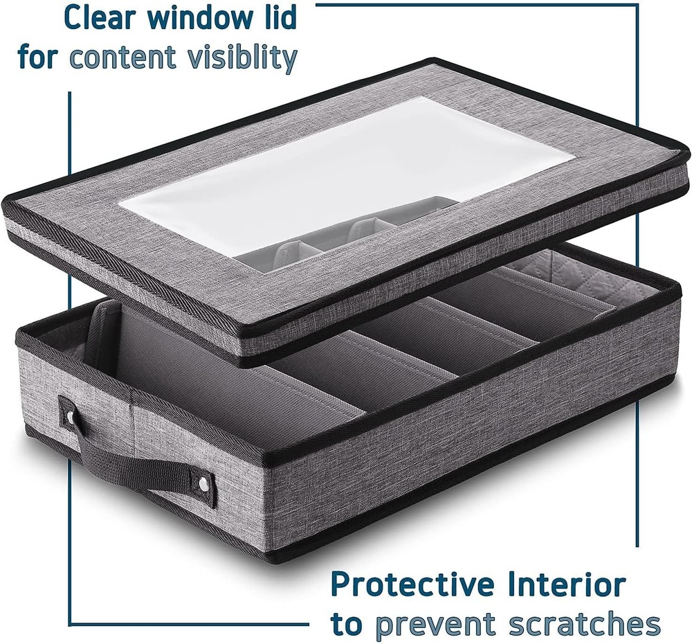 Flatware & Utensil Storage, Durable Silverware Storage Grey