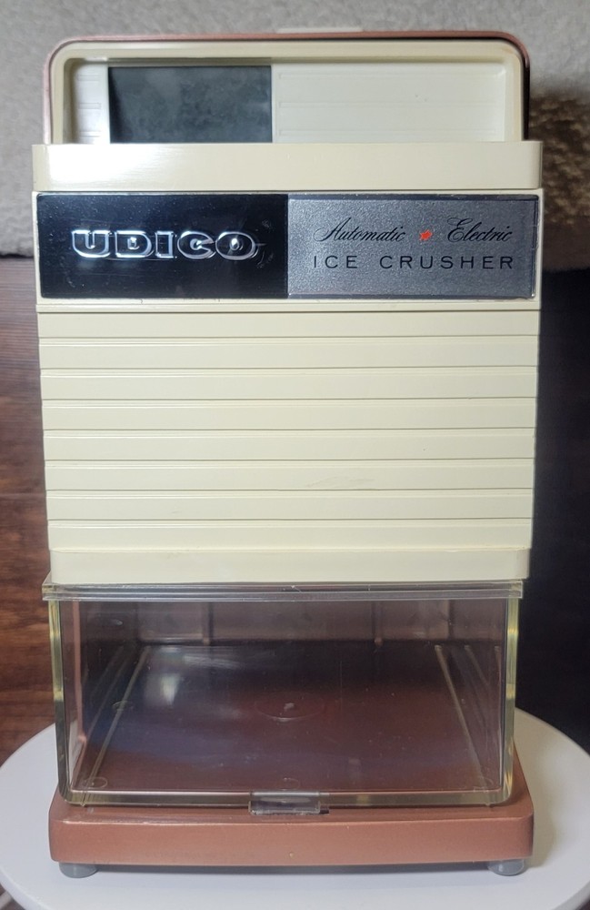 UDICO Electric Ice Crusher Copper Tone Tested Works