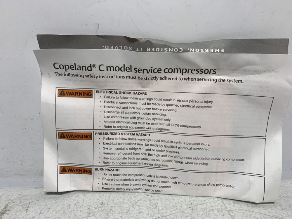 Emerson 568-2010-08 Compressor Service Kit 265V