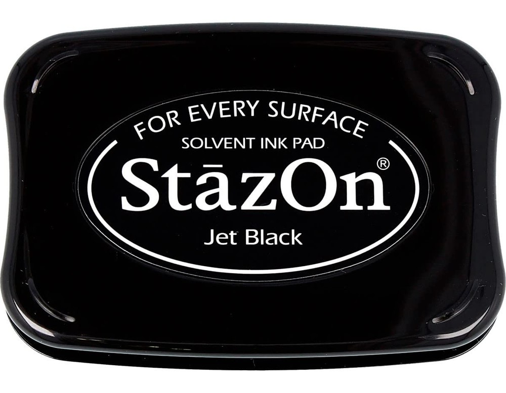 SZ000031 Full-Size StazOn Multi-Surface Inkpad, Jet Black