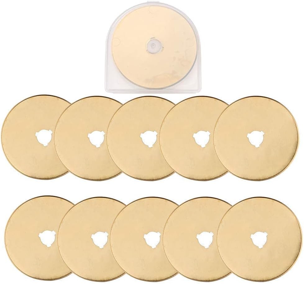 AUTOTOOLHOME Titanium Rotary Cutter Blades 60mm 10 Pack Replacement