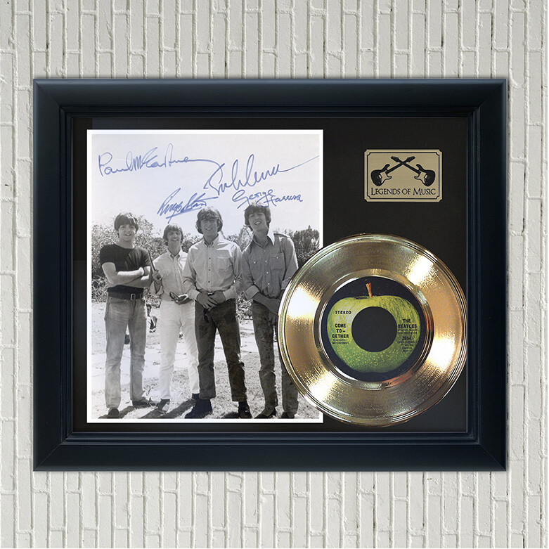 Beatles "Come Together" Framed Reproduction Signed Record Display