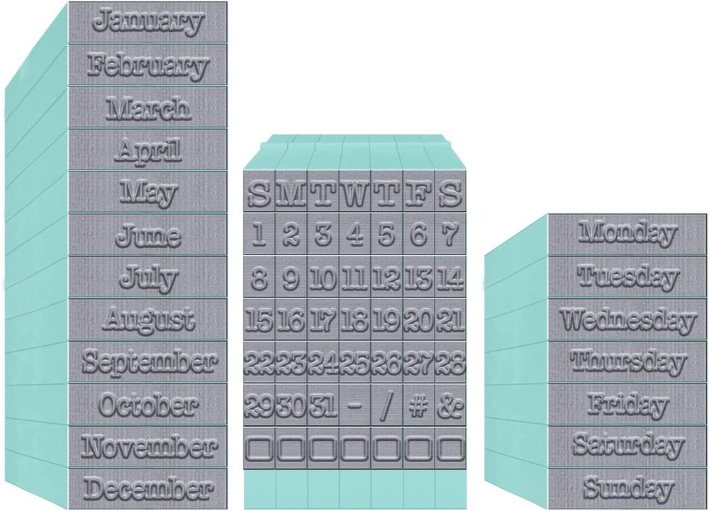 Pegz Calendar Bundle - 75 Piece American Typewriter Font