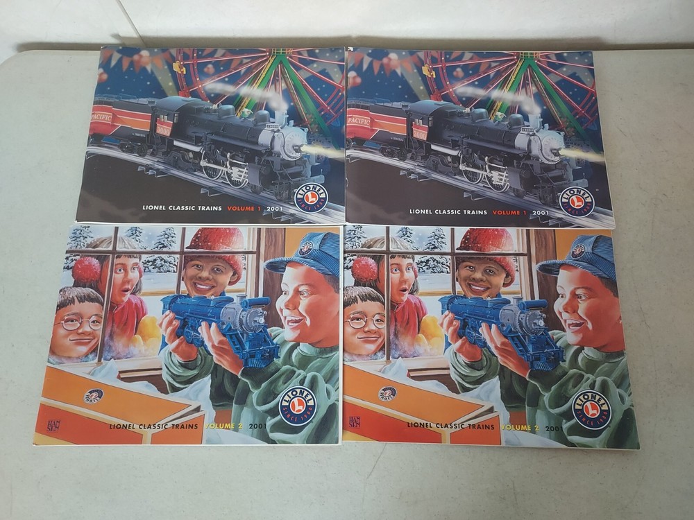 4 2001 Lionel Classic Electric Model Train & Accessories Catalogs