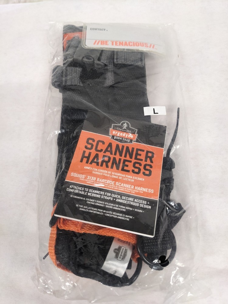 New Tenacious Ergodyne Work Gear Barcode Scanner Harness Size Large