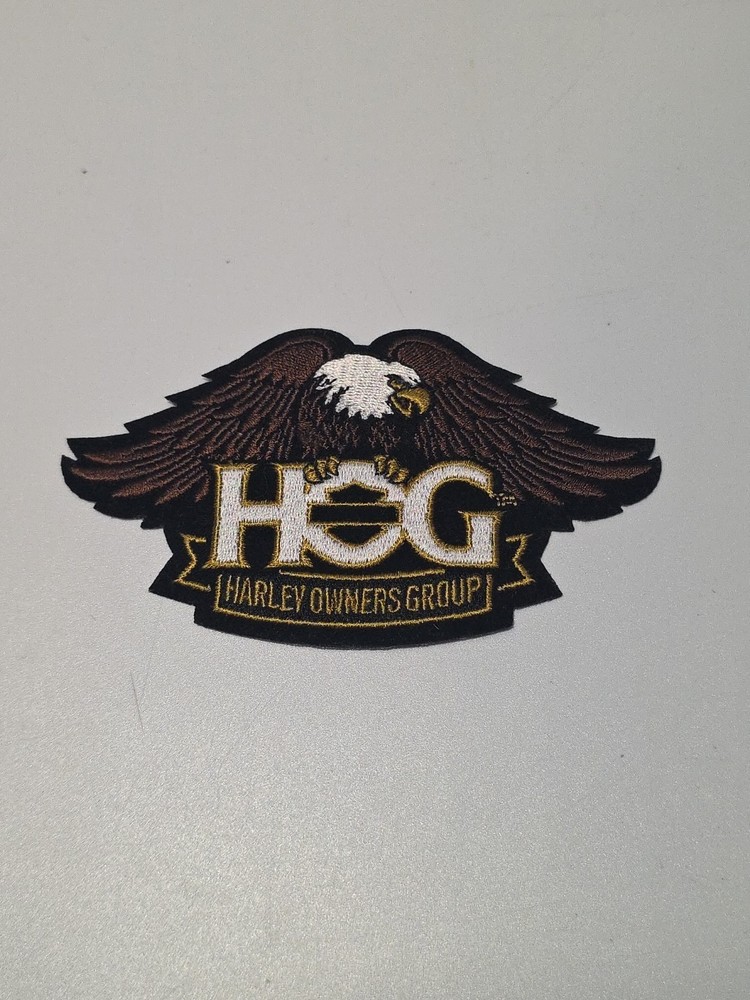 Eagle Gold Patch ~ Harley Davidson Owners Group HOG H.O.G.