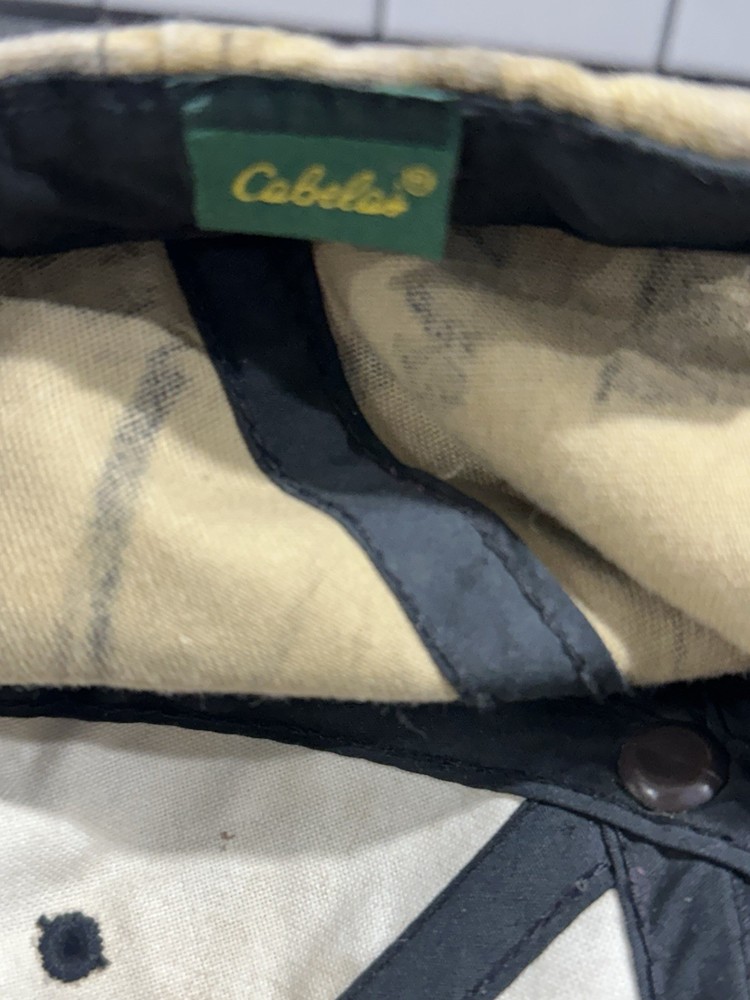 Cabela's Camouflage Cotton Adjustable Strap Embroidered Duck Hat-see description