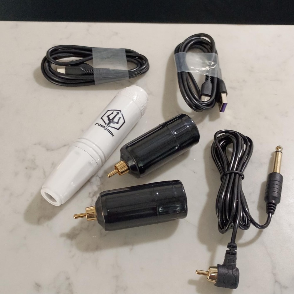 Wireless Tattoo Kit Complete for Beginners Pen Machine with Power Supply Needles