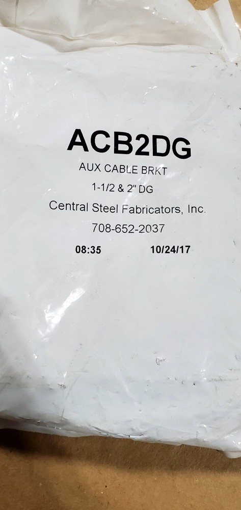 Aux Cable Bracket 1-1/2 & 2"; Dark GY