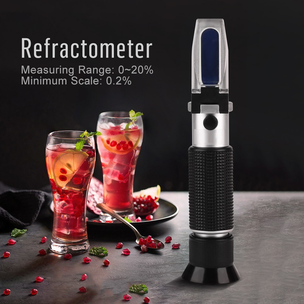 0‑20% Accurate Refractometer Honey Beer Fruit Sugar Tester Meter