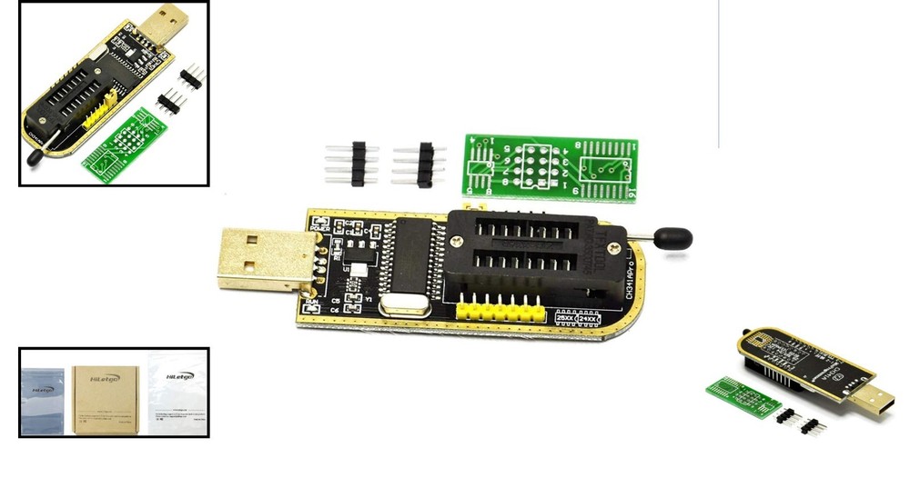 Compact CH341A EEPROM Programmer with USB to TTL for Effortless Chip Management