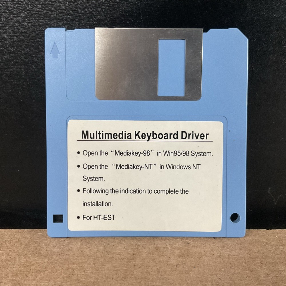 Multimedia Keyboard Driver 3.5” Floppy Disk For HT-EST Windows 95 / 98