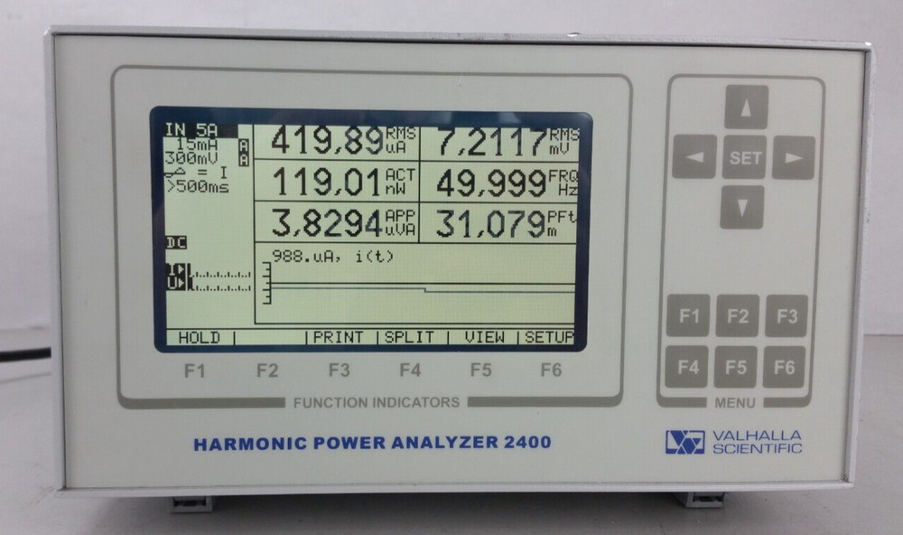 Valhalla Scientific Harmonic Power Analyzer 2400 2410-1S