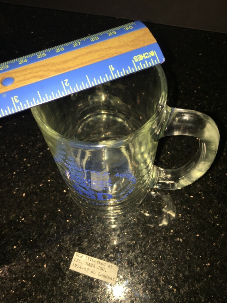 SSD LOCKHEED ELECTRONICS APOLLO SKYLAB SHUTTLE MERCURY GEMINI GLASS MUG