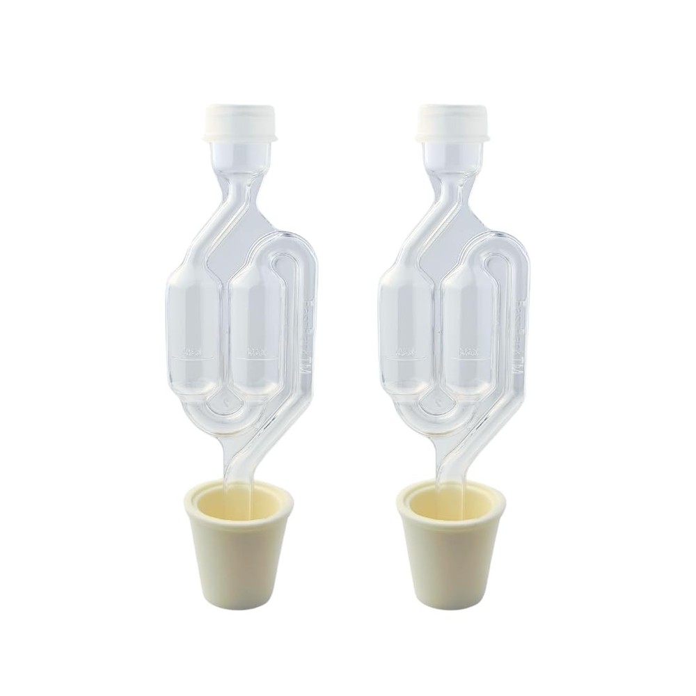 Fastrack Twin Bubble Airlock & Carboy Bung (2-Pack)