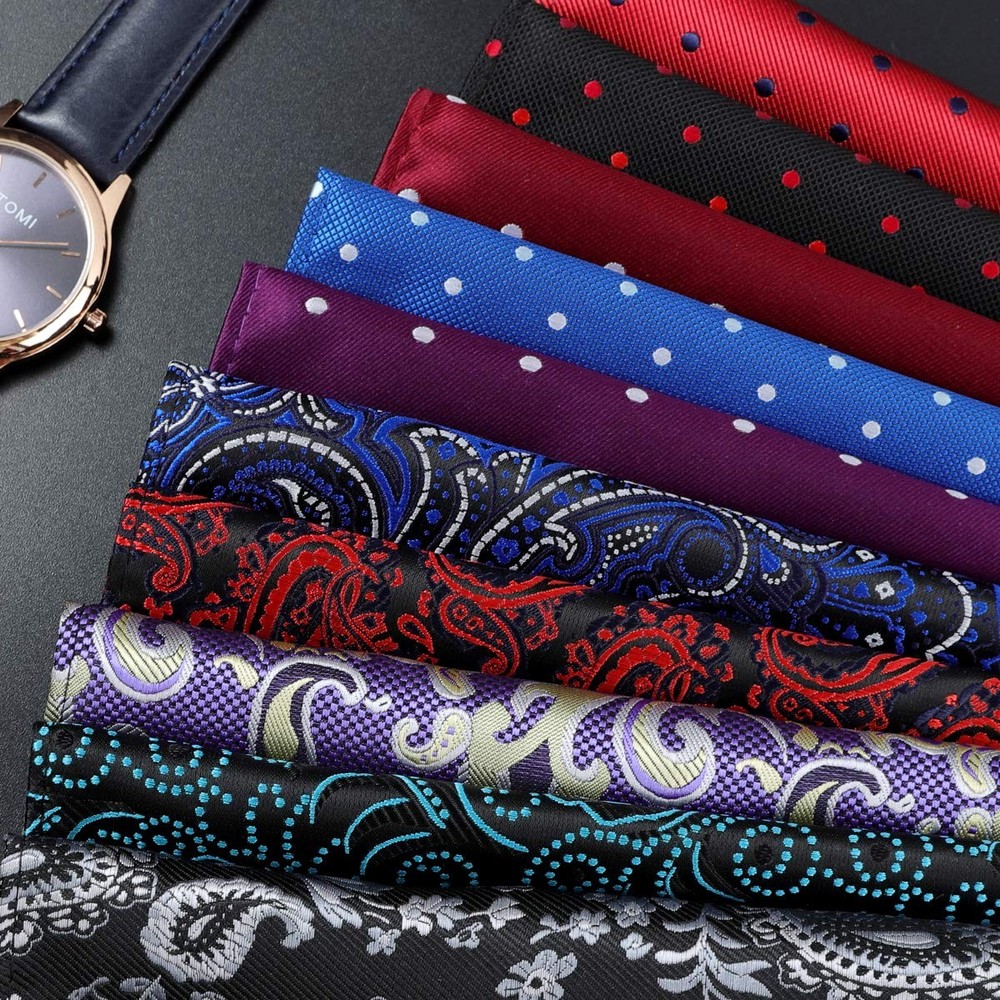 Jeatonge Pocket Squares for Men 20 Pack Mens Medium, Multicolor