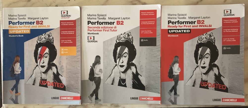 3x LANGUAGES ZANICHELLI PERFORMER B2 WORKBOOK STUDENT'S BOOK