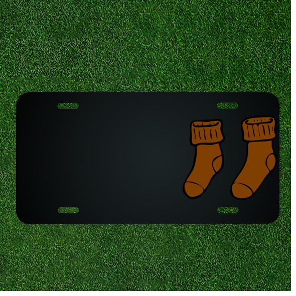 Custom Personalized License Plate With Add Names To Socks Winter