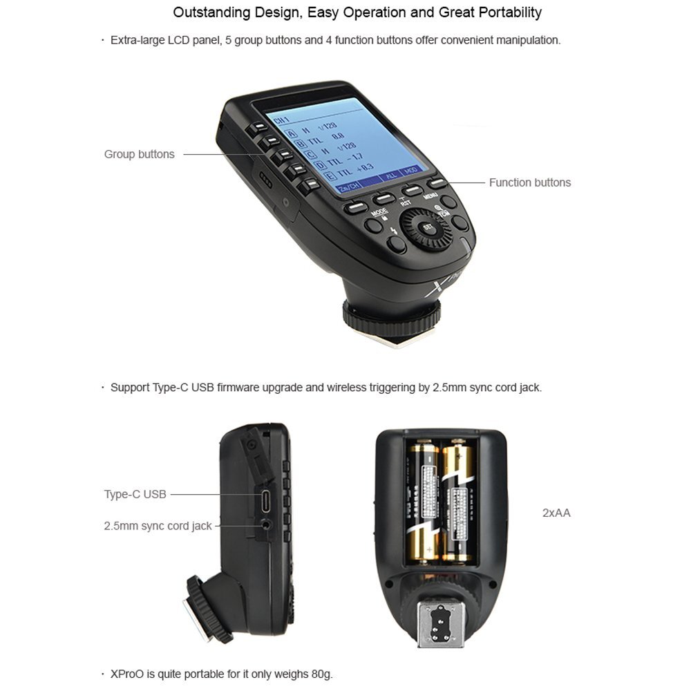 US Godox XPro-O TTL HSS Flash Transmitter Trigger For Olympus Panasonic Camera