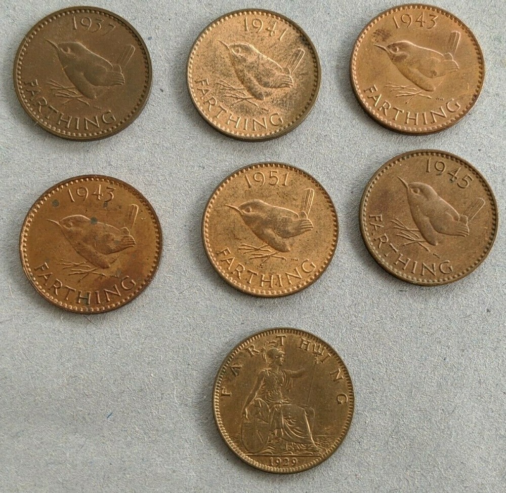 7 better farthings 1929 to 1951