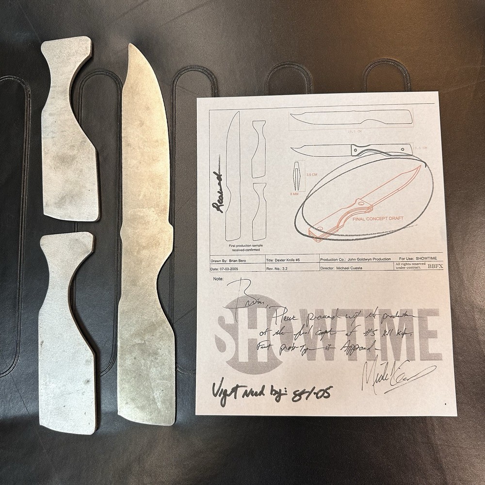 AUTHENTIC Preproduction - Sample Design “Kill Knife” for DEXTER Showtime Series