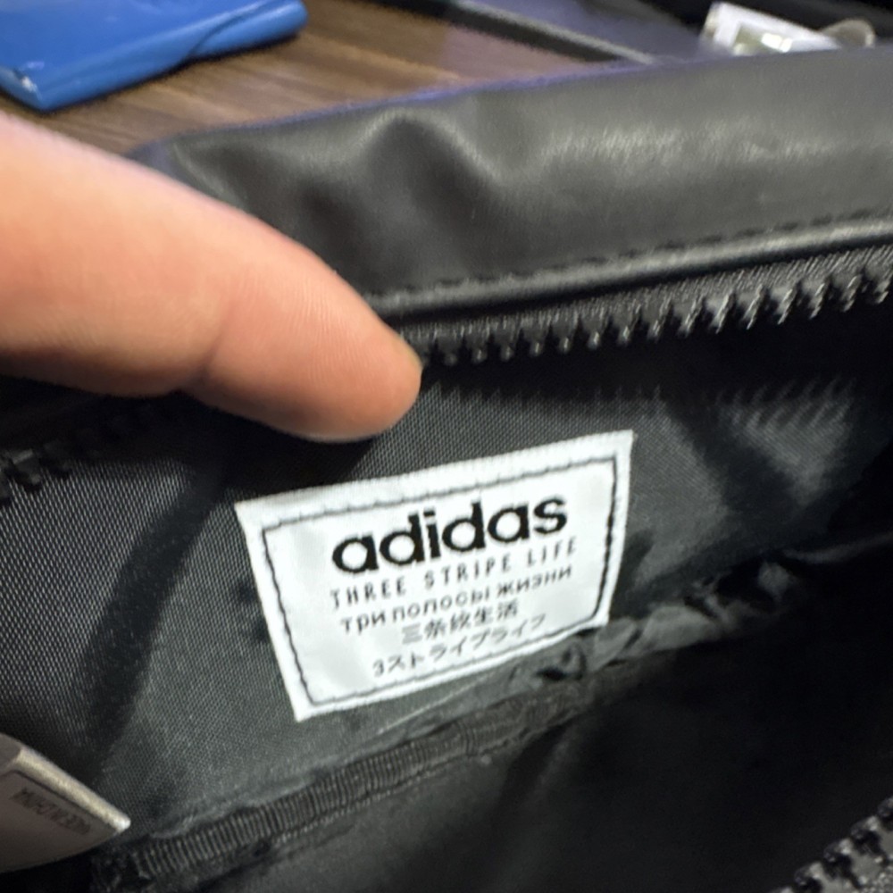 adidas Three Stripe Life Running Belt Black Adjustable Size Polyester