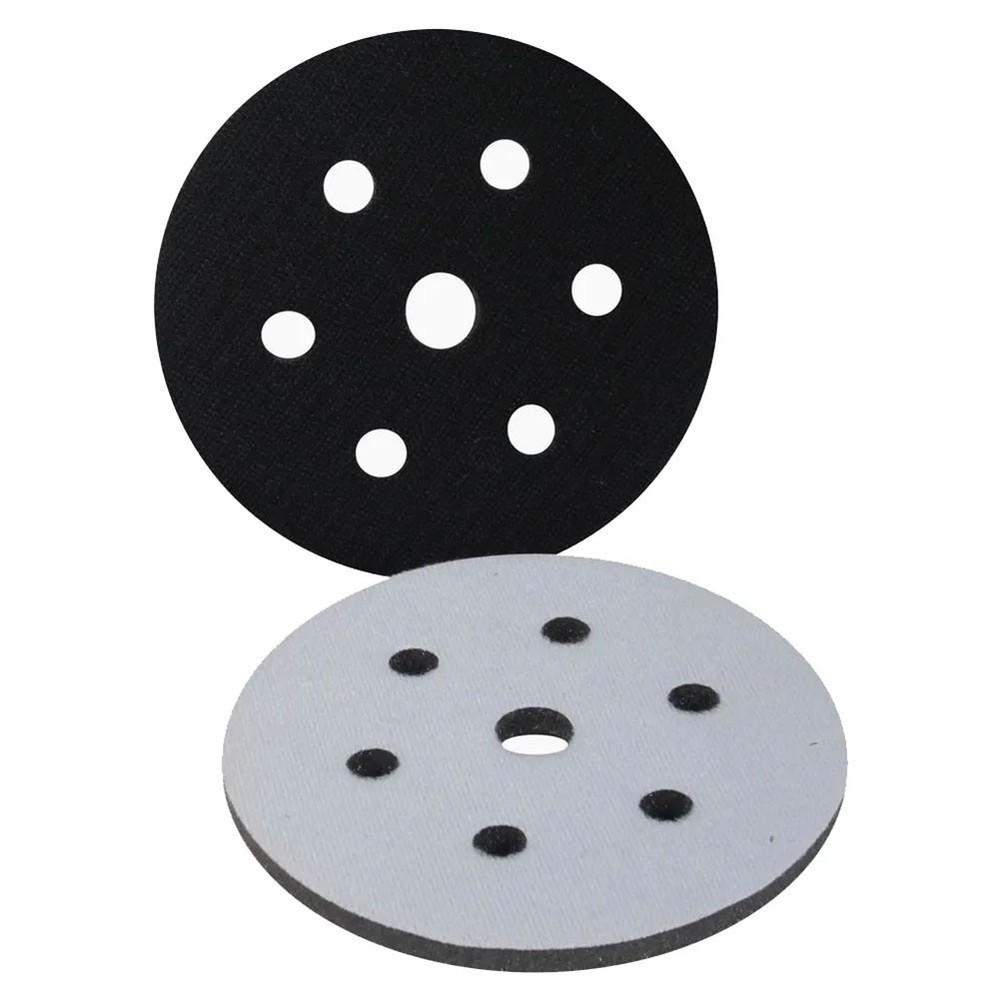 Easy to Install 6 Inch Sponge Interface Pad for Hook&Loop Sanding Discs 7 Holes