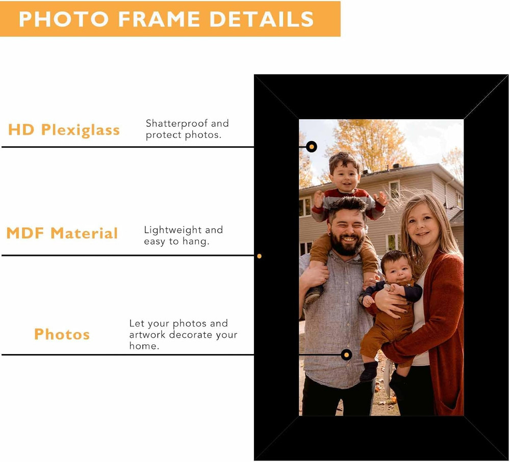 2-Pack 3x5 Black Picture Frames Wall Hanging & Tabletop Photo Frame Set