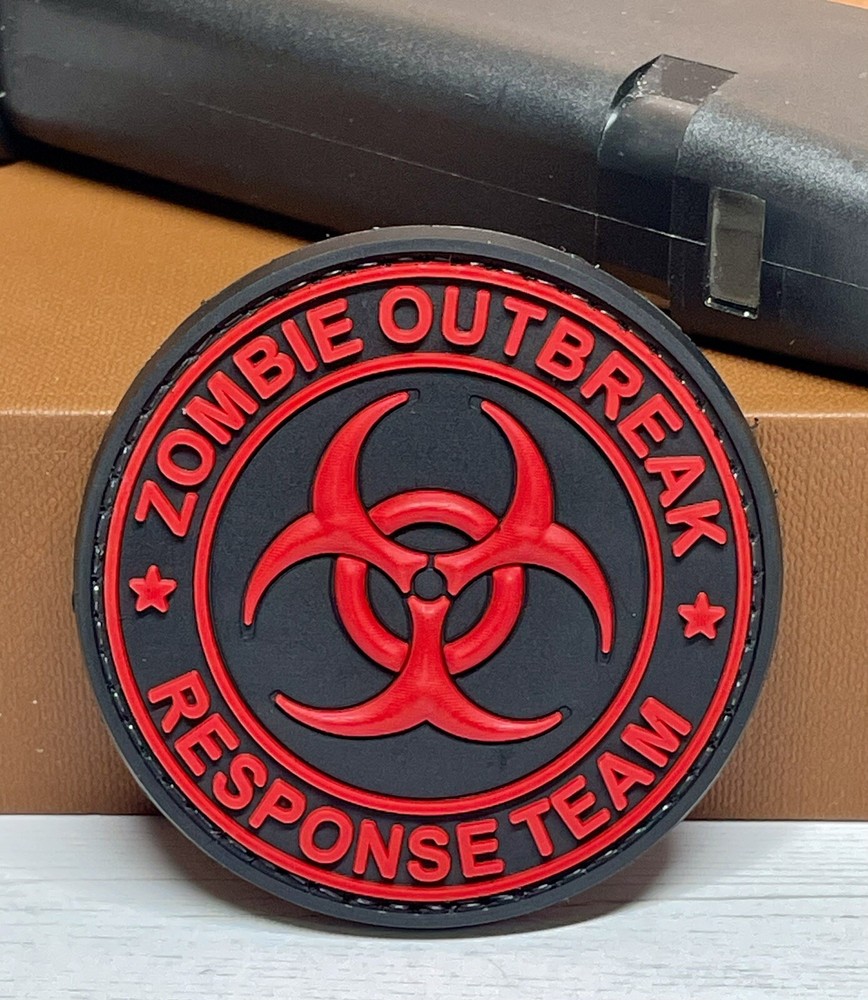 Zombie Outbreak Response Team Tactical PVC Patch,  Morale Hook Back Zombie Patch