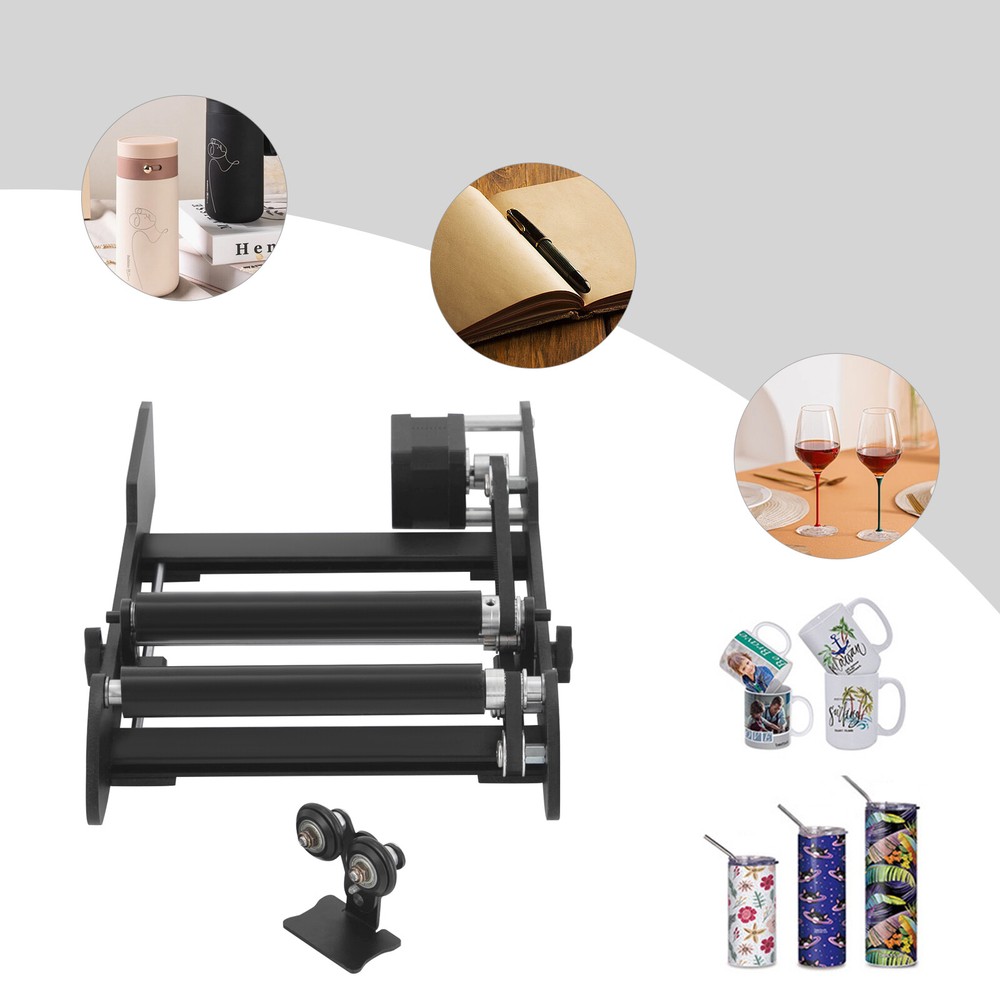Engraver Rotary Roller Engraving Cylindrical Objects with 3 Connection Cables